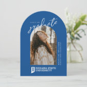 インディアナ州立大学 卒業式 招待状 (スタンド正面)