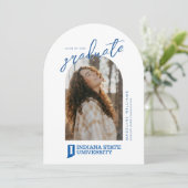 インディアナ州立大学 卒業式 招待状 (スタンド正面)