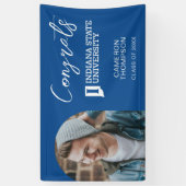 インディアナ州立大学 卒業式 横断幕 (縦)