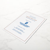 インディアナ州立大学 卒業式 箔招待状 (回転した状態)