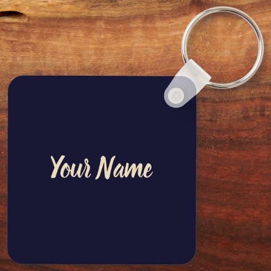 インディアナ州統一された州レトロマップヴィンテージUSA キーホルダー (裏面)