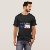 インディアナ州離れ州旗への移動 Tシャツ (正面フル)