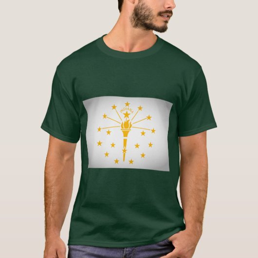 インディアナ州2国旗 Tシャツ (正面)