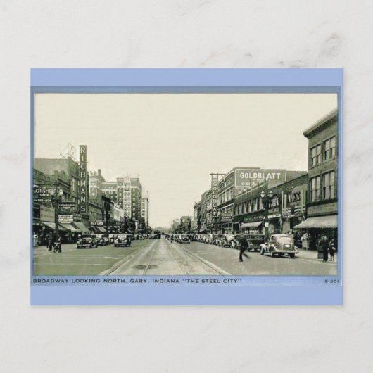 インディアナ州,うつ病の時代 ポストカード (正面)