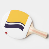 インディアナ州，サウスベンド州旗 卓球ラケット (横)