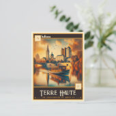 インディアナ州，テレ・オート |ヴィンテージ ポストカード (スタンド正面)