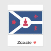 インディアナ州，フォートワイン国旗 シール (シート)