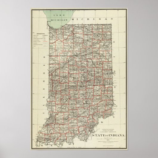 インディアナ州 ポスター (正面)
