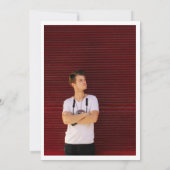 インディアナ州 |大学進学パーティー 招待状 (裏面)