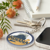 インディアナ州（米国） キーホルダー (正面右)