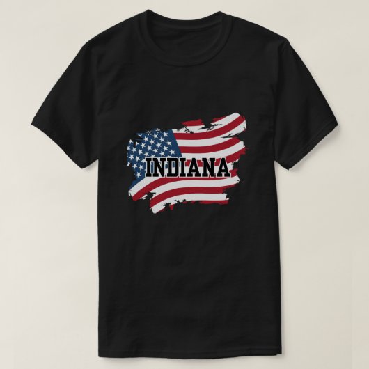 インディアナ州(USA) Tシャツ (デザイン正面)