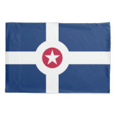 インディアナ独身のアポリス州旗を持つピラロケース 枕カバー (裏面)