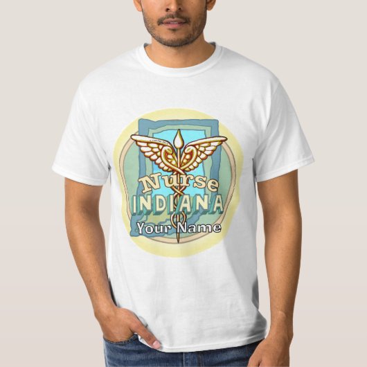 インディアナ看護師カドゥケウスTシャツ Tシャツ (正面)