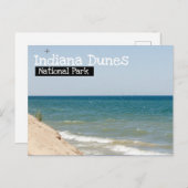 インディアナ砂丘国立公園-シカゴの眺め ポストカード (正面/裏面)