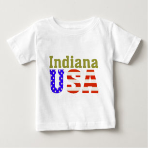 インディアナ米国Aashenのアルファ ベビーTシャツ