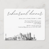 インディアナ結婚アポリスのリハエレガントーサルディナー エンクロージャーカード (正面)