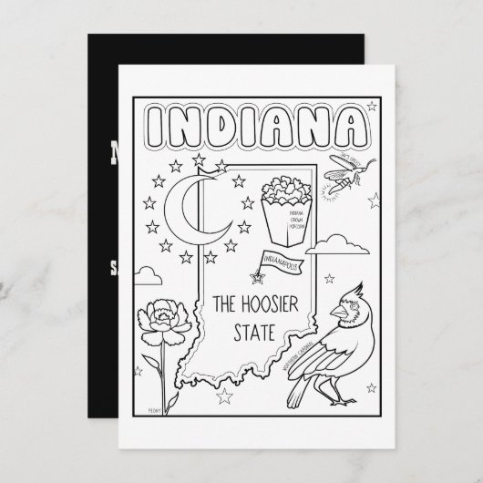 インディアナ色meコラージュ 招待状 (正面/裏面)