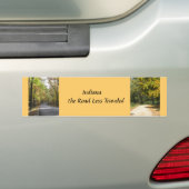 インディアナ道の旅行者が少ないバンパーステッカー バンパーステッカー (車上)