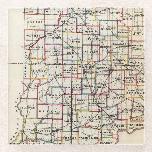 インディアナ2 ガラスコースター (正面)