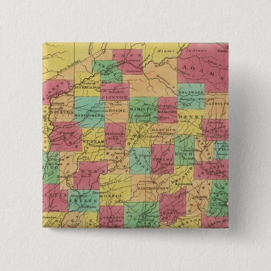 インディアナ6 缶バッジ (正面)