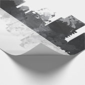 インディアナ、インディアナポリスのスカイライン ラッピングペーパー (角)