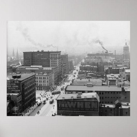 インディアナ，インディアナポリス ポスター (正面)