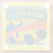 インディアナ,インディアナポリス |ヴィンテージレーサー ガラスコースター (裏面)