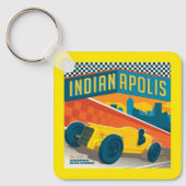 インディアナ,インディアナポリス |ヴィンテージレーサー キーホルダー (正面)