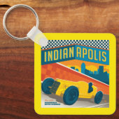 インディアナ,インディアナポリス |ヴィンテージレーサー キーホルダー (正面)