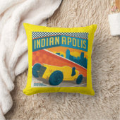 インディアナ，インディアナポリス |ヴィンテージレーサー クッション (ブランケット)