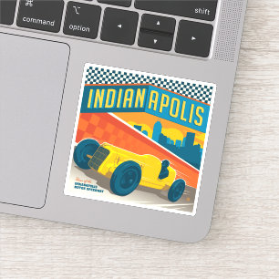 インディアナ，インディアナポリス  ヴィンテージレーサー シール