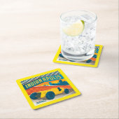 インディアナ，インディアナポリス |ヴィンテージレーサー スクエアペーパーコースター (インサイチュ)