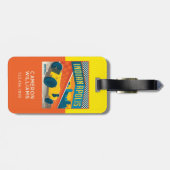 インディアナ,インディアナポリス |ヴィンテージレーサー ラゲッジタグ (裏面横)