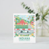 インディアナ・クロスロード・オブ・アメリカ夏の旅行 ポストカード (スタンド正面)