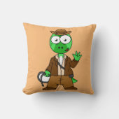 インディアナ・ジョーンズの格好をしたパラショロフォス。 クッション (正面)