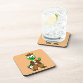 インディアナ・ジョーンズの格好をしたパラショロフォス。 コースター (右側)