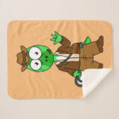 インディアナ・ジョーンズの格好をしたパラショロフォス。 シェルパブランケット (正面(横))