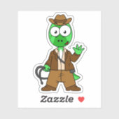 インディアナ・ジョーンズの格好をしたパラショロフォス。 シール (シート)