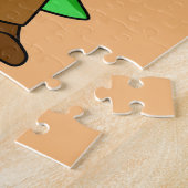 インディアナ・ジョーンズの格好をしたパラショロフォス。 ジグソーパズル (側面)