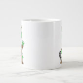 インディアナ・ジョーンズの格好をしたパラショロフォス。 ジャンボコーヒーマグカップ (正面)