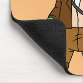 インディアナ・ジョーンズの格好をしたパラショロフォス。 マウスパッド (コーナー)