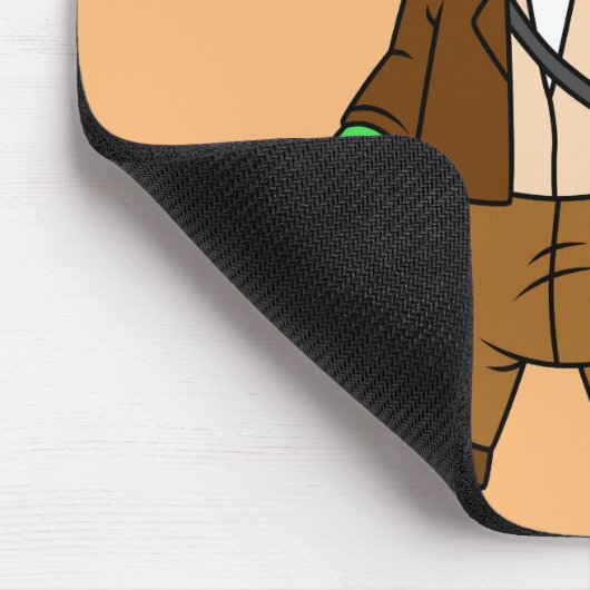 インディアナ・ジョーンズの格好をしたパラショロフォス。 マウスパッド (コーナー)