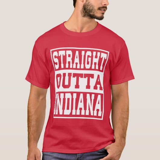 インディアナ・ストレート・アウトタ・インディアナ・アイデア・ボーイ Tシャツ (正面)