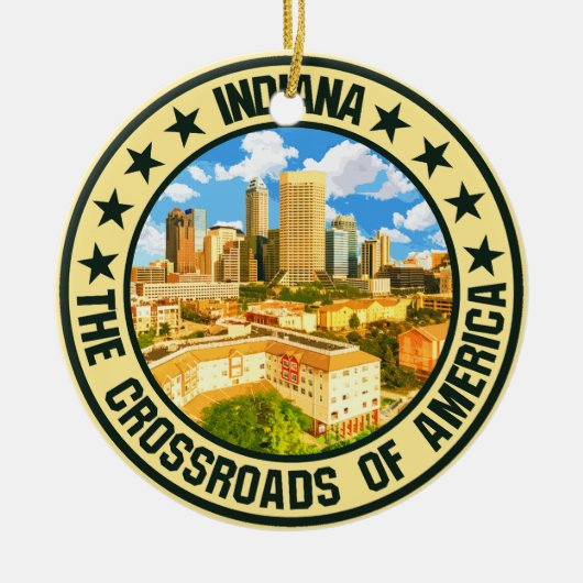インディアナ セラミックオーナメント (正面)