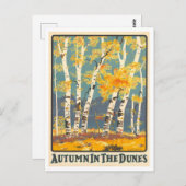 インディアナ・ダンズ・ヴィンテージ旅行ポスター ポストカード (正面/裏面)