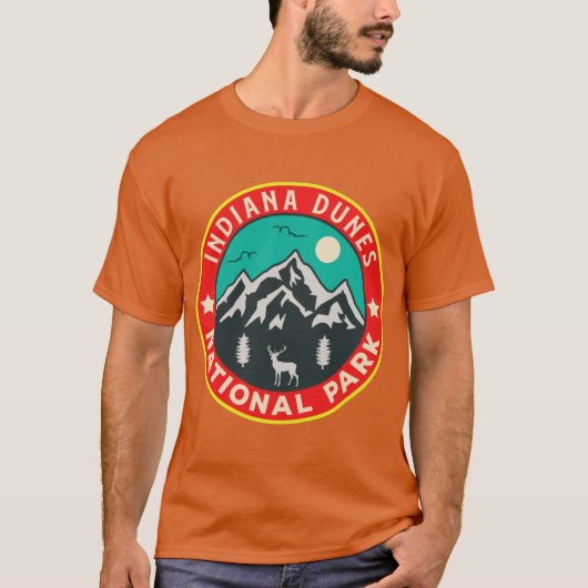 インディアナ・デューンズ国立公園 オーバーサイズ 3 Tシャツ (正面)
