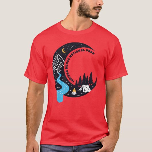 インディアナ・デューンズ国立公園 ムーンキャンプ Tシャツ (正面)