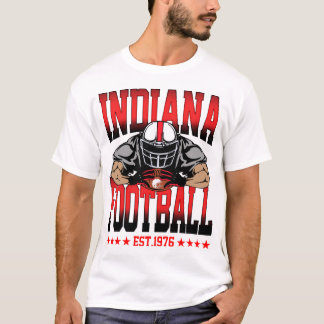 インディアナ・フットボール選手グラフィックスポーツTシャツ Tシャツ
