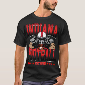 インディアナ・フットボール選手 グラフィック スポーツTシャツ Tシャツ