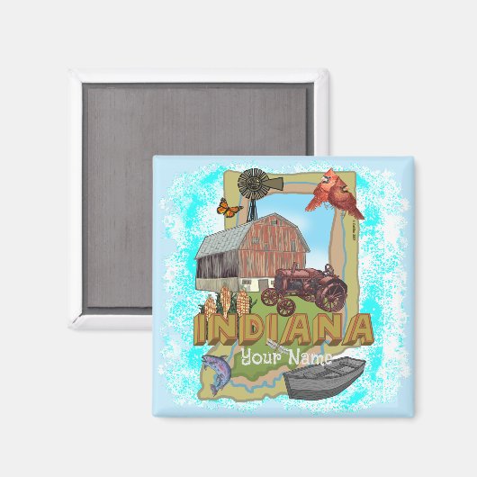インディアナ マグネット (正面/裏面)